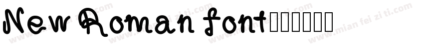 New Roman font字体转换